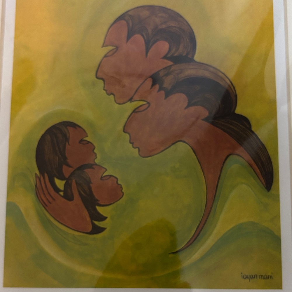 Indigenous art-Warm Yellow and Brown “Love” Art Print by Maxine Noel - Picture 7 of 7
